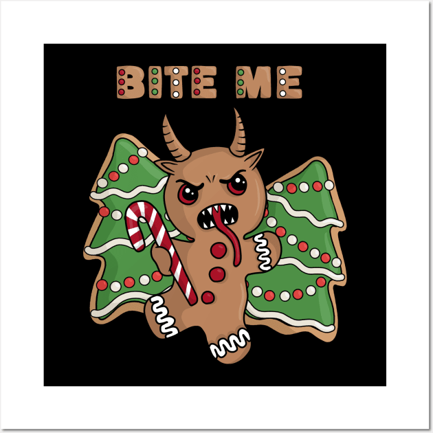 Gingerbread Krampus Wall Art by valentinahramov